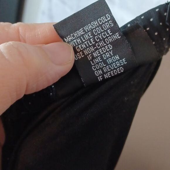 Vintage Torrid Plus Size 12 Floral and Polka Dot Dress Back Zip Pin-Up - Picture 10 of 10